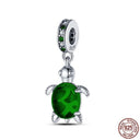 Ocean Themed Sterling Silver Charms Set For Bracelets Ocean Themed Sterling Silver Charms Set For Bracelets