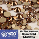 Crystal Gold Flatback Rhinestones For DIY Nail Art Sparkling Crystal Gold Flatback Rhinestones For DIY Nail Art Sparkling