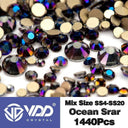 Crystal Gold Flatback Rhinestones For DIY Nail Art Sparkling Crystal Gold Flatback Rhinestones For DIY Nail Art Sparkling