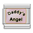 Daddy's Angel Bracelet Italian Charm DIY Jewelry Style Daddy's Angel Bracelet Italian Charm DIY Jewelry Style