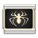 Spider Cat Coffee Charm Stainless Steel Bracelet Italian Spider Cat Coffee Charm Stainless Steel Bracelet Italian