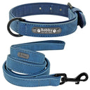 Luxury Leather Dog Collar and Leash Set for Fashionable Pets Luxury Leather Dog Collar and Leash Set for Fashionable Pets