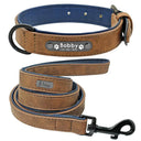 Luxury Leather Dog Collar and Leash Set for Fashionable Pets Luxury Leather Dog Collar and Leash Set for Fashionable Pets