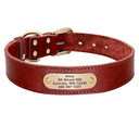 Personalized Leather Dog Collar Set With Free Engraving Personalized Leather Dog Collar Set With Free Engraving