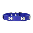 Bone Leather Dog Collar For Small And Large Dogs Stylish Bone Leather Dog Collar For Small And Large Dogs Stylish