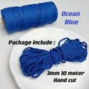Vibrant 3mm Cotton Macrame Cord For DIY Crafts And Decor Vibrant 3mm Cotton Macrame Cord For DIY Crafts And Decor
