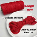 Vibrant 3mm Cotton Macrame Cord For DIY Crafts And Decor Vibrant 3mm Cotton Macrame Cord For DIY Crafts And Decor