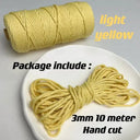 Vibrant 3mm Cotton Macrame Cord For DIY Crafts And Decor Vibrant 3mm Cotton Macrame Cord For DIY Crafts And Decor