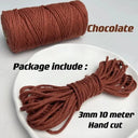 Vibrant 3mm Cotton Macrame Cord For DIY Crafts And Decor Vibrant 3mm Cotton Macrame Cord For DIY Crafts And Decor