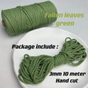 Vibrant 3mm Cotton Macrame Cord For DIY Crafts And Decor Vibrant 3mm Cotton Macrame Cord For DIY Crafts And Decor