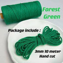 Vibrant 3mm Cotton Macrame Cord For DIY Crafts And Decor Vibrant 3mm Cotton Macrame Cord For DIY Crafts And Decor