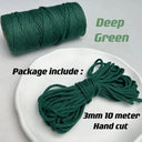Vibrant 3mm Cotton Macrame Cord For DIY Crafts And Decor Vibrant 3mm Cotton Macrame Cord For DIY Crafts And Decor