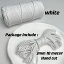 Vibrant 3mm Cotton Macrame Cord For DIY Crafts And Decor Vibrant 3mm Cotton Macrame Cord For DIY Crafts And Decor