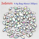 Sparkling Crystal AB Horse Eye Rhinestones For Nail Art Sparkling Crystal AB Horse Eye Rhinestones For Nail Art