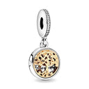 Sterling Silver Puppy Family Zircon Pendant For Dog Lovers Sterling Silver Puppy Family Zircon Pendant For Dog Lovers