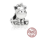 Sterling Silver Puppy Family Zircon Pendant For Dog Lovers Sterling Silver Puppy Family Zircon Pendant For Dog Lovers