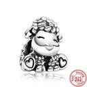 Sterling Silver Puppy Family Zircon Pendant For Dog Lovers Sterling Silver Puppy Family Zircon Pendant For Dog Lovers