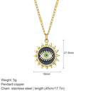 Mystical Gold Evil Eye Necklace Fashionistas Trendy Jewelry Mystical Gold Evil Eye Necklace Fashionistas Trendy Jewelry