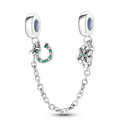 Daisy Sterling Silver Clip Charms With CZ Detailing Daisy Sterling Silver Clip Charms With CZ Detailing