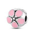 Daisy Sterling Silver Clip Charms With CZ Detailing Daisy Sterling Silver Clip Charms With CZ Detailing