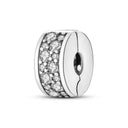 Daisy Sterling Silver Clip Charms With CZ Detailing Daisy Sterling Silver Clip Charms With CZ Detailing