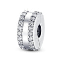 Daisy Sterling Silver Clip Charms With CZ Detailing Daisy Sterling Silver Clip Charms With CZ Detailing