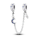 Daisy Sterling Silver Clip Charms With CZ Detailing Daisy Sterling Silver Clip Charms With CZ Detailing