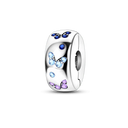 Daisy Sterling Silver Clip Charms With CZ Detailing Daisy Sterling Silver Clip Charms With CZ Detailing