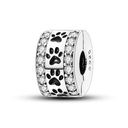 Daisy Sterling Silver Clip Charms With CZ Detailing Daisy Sterling Silver Clip Charms With CZ Detailing