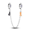 Daisy Sterling Silver Clip Charms With CZ Detailing Daisy Sterling Silver Clip Charms With CZ Detailing