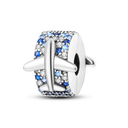 Daisy Sterling Silver Clip Charms With CZ Detailing Daisy Sterling Silver Clip Charms With CZ Detailing