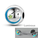 Daisy Sterling Silver Clip Charms With CZ Detailing Daisy Sterling Silver Clip Charms With CZ Detailing