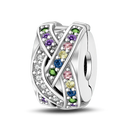 Daisy Sterling Silver Clip Charms With CZ Detailing Daisy Sterling Silver Clip Charms With CZ Detailing