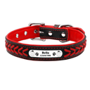 Personalized Leather Dog Collar Stylish Adjustable Fit Personalized Leather Dog Collar Stylish Adjustable Fit