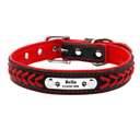 Personalized Leather Dog Collar Stylish Adjustable Fit Personalized Leather Dog Collar Stylish Adjustable Fit