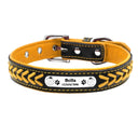 Personalized Leather Dog Collar Stylish Adjustable Fit Personalized Leather Dog Collar Stylish Adjustable Fit
