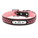 Personalized Leather Dog Collar Stylish Adjustable Fit Personalized Leather Dog Collar Stylish Adjustable Fit