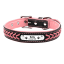 Personalized Leather Dog Collar Stylish Adjustable Fit Personalized Leather Dog Collar Stylish Adjustable Fit