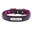 Personalized Leather Dog Collar Stylish Adjustable Fit Personalized Leather Dog Collar Stylish Adjustable Fit