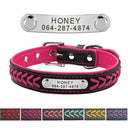Personalized Leather Padded Dog Collar With Free Engraving Personalized Leather Padded Dog Collar With Free Engraving