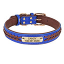 Personalized Leather Padded Dog Collar With Free Engraving Personalized Leather Padded Dog Collar With Free Engraving