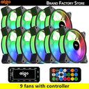 Aigo AR12 RGB PC Fan Vibrant Lighting Efficient Cooling Aigo AR12 RGB PC Fan Vibrant Lighting Efficient Cooling