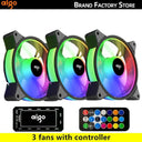 Aigo AR12 RGB PC Fan Vibrant Lighting Efficient Cooling Aigo AR12 RGB PC Fan Vibrant Lighting Efficient Cooling