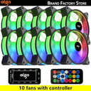 Aigo AR12 RGB PC Fan Vibrant Lighting Efficient Cooling Aigo AR12 RGB PC Fan Vibrant Lighting Efficient Cooling