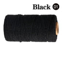 Cotton Macrame Cord Rope Twine for DIY Crafts Bohemian Decor Cotton Macrame Cord Rope Twine for DIY Crafts Bohemian Decor