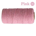 Cotton Macrame Cord Rope Twine for DIY Crafts Bohemian Decor Cotton Macrame Cord Rope Twine for DIY Crafts Bohemian Decor