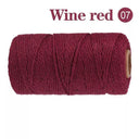 Cotton Macrame Cord Rope Twine for DIY Crafts Bohemian Decor Cotton Macrame Cord Rope Twine for DIY Crafts Bohemian Decor