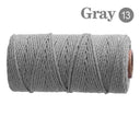 Cotton Macrame Cord Rope Twine for DIY Crafts Bohemian Decor Cotton Macrame Cord Rope Twine for DIY Crafts Bohemian Decor
