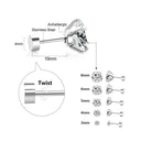 Stainless Steel Crystal Stud Earrings Unisex Jewelry Stainless Steel Crystal Stud Earrings Unisex Jewelry