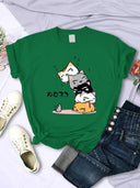 Sleeping Cats Stack T Shirt For Playful Feline Comfort Sleeping Cats Stack T Shirt For Playful Feline Comfort